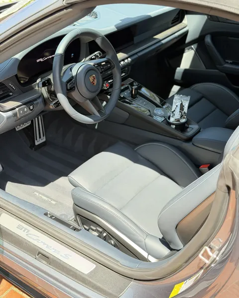 Porsche 911 interior after a detail